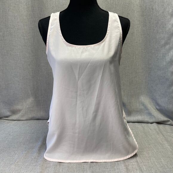 Banana Republic Tank Tops White Pink Set Polyester‎ Cotton Women’s Petite Small - Picture 7 of 12